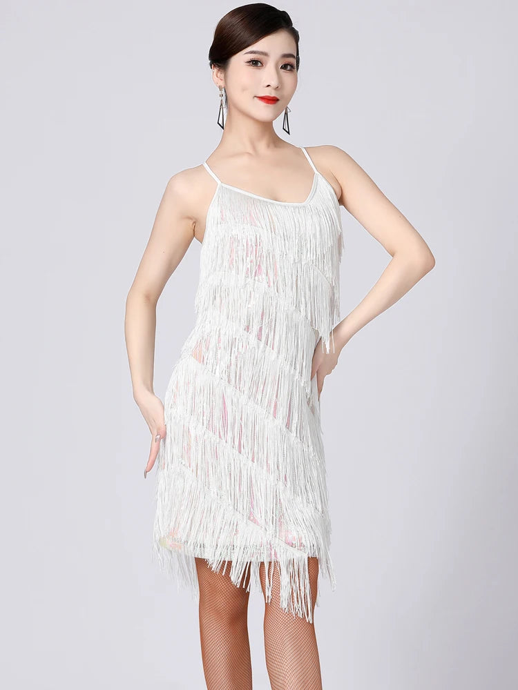 Women 1920s Vintage Great Gatsby Sequin Dress Sexy V-Neck Summer Cami Dress Gold