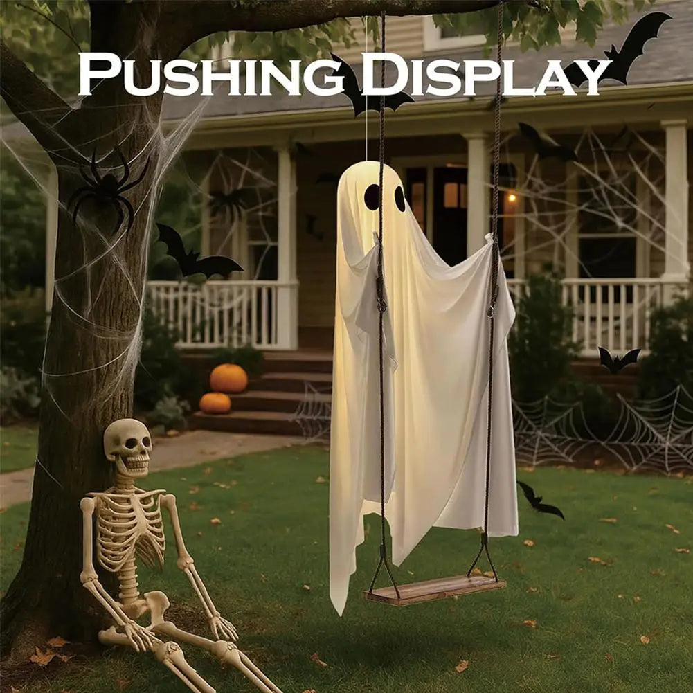Hanging Swing Ghost Decoration Outdoor Large Hanging Swing Ghost Halloween Decoration Front Porch Courtyard - product image 3