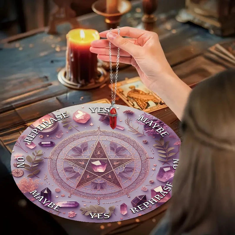 Crystal & Star Astrology Pendulum Divination Mat