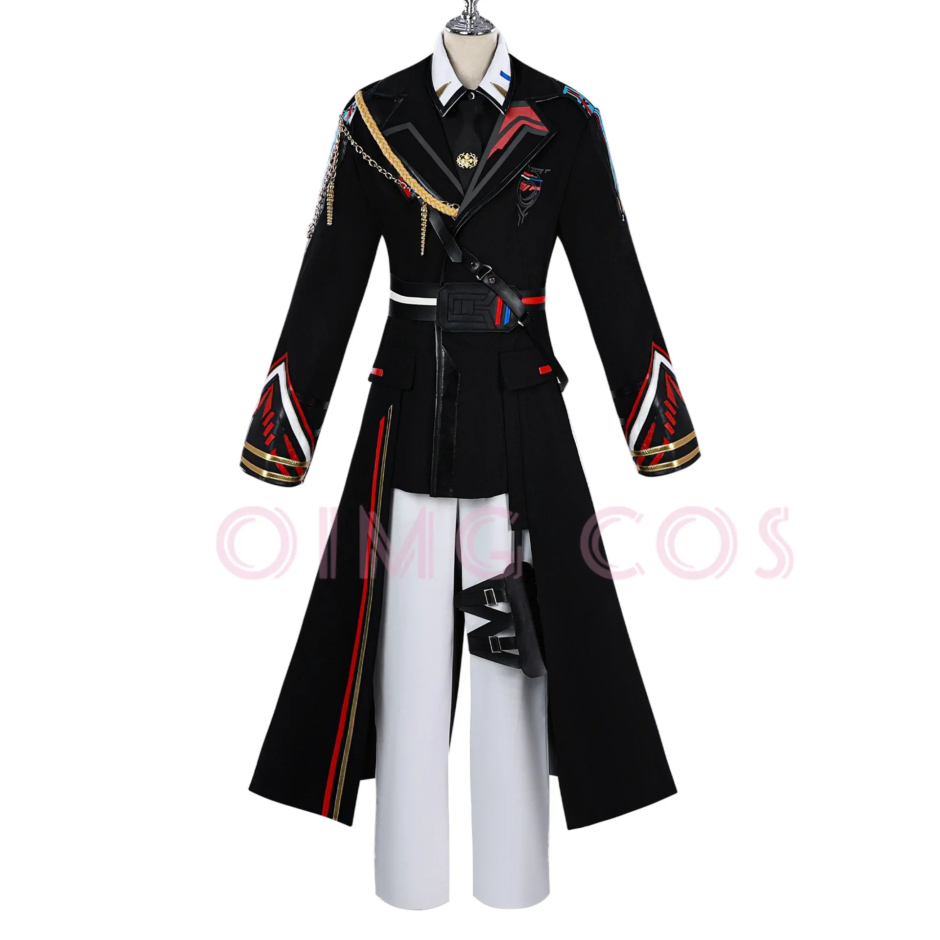 Love and Deepspace Caleb Costume Uniform Anime Halloween Adult Costumes Women Game - Wig / XL