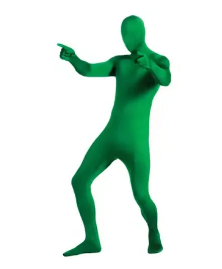 Kids' Full Bodysuit Zipper Without Hood Zentai Unitard Jumpsuits Green Costume - alternate view 6