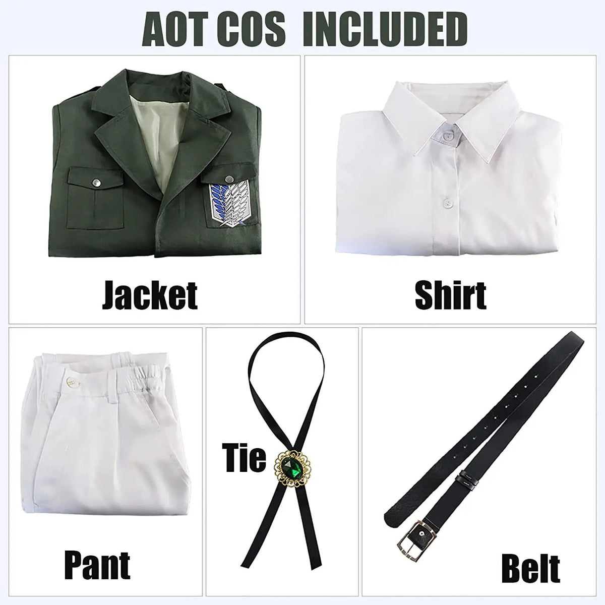 Attack Titan Shingeki No Kyojin Soldier Unisex Jacket Halloween Costume - product image 5