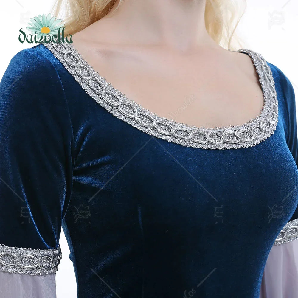 DAIZBELLA Medieval Handmade Historical Dress Retro Fairy Elf Costume - alternate view 5