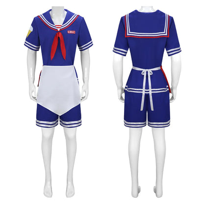 Steve Harrington Costume Scoops Ahoy Robin Costume Sailor Girl Skirt Uniform Suit Outfit - Female / XXL