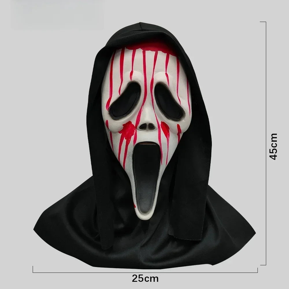 Ghost Face Latex Full-Head Halloween Mask - product image 6