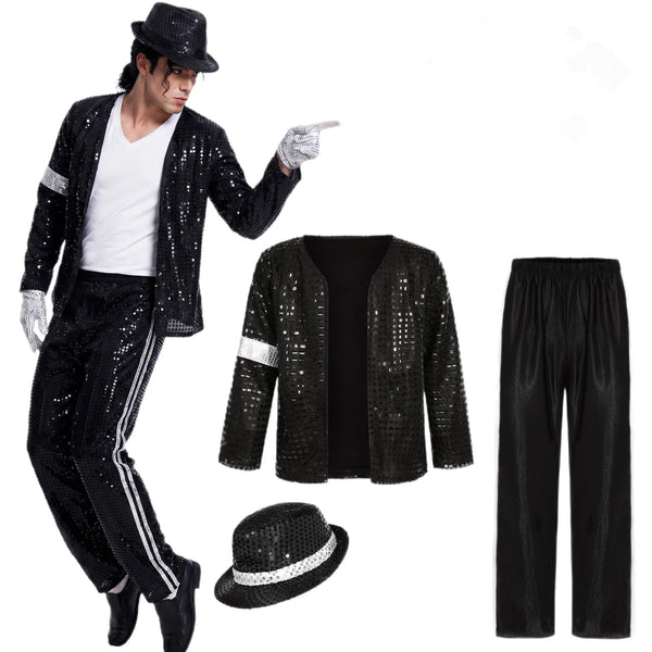 Kids' Michael Jackson Birthday Dance Pop Star Boys Girls Outfits Costume
