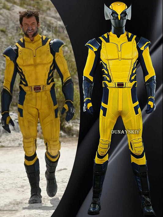 New Deaddpool Wolverine Cosplay Costume Superhero Cosplay Zentai Full Set With Bosysuit Shoes Handmade - product image 1