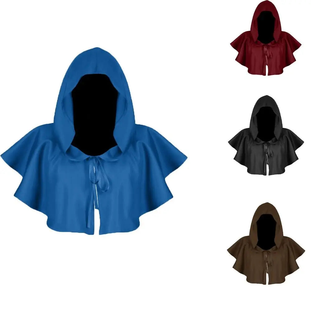 Movie Halloween Costume Death Cloak Medieval Hooded Cloak Clothing Party
