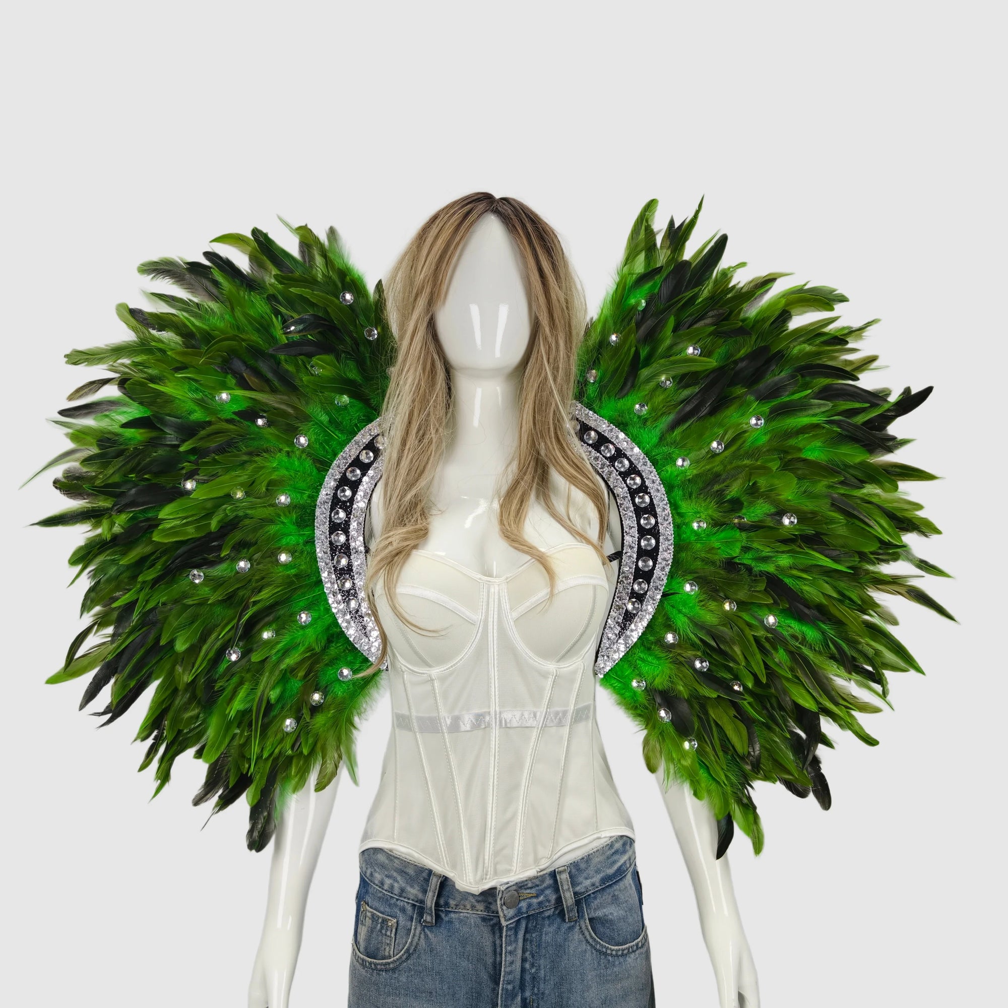 Feather shawls and scarves for Halloween, unisex, feather carnival - product image 3