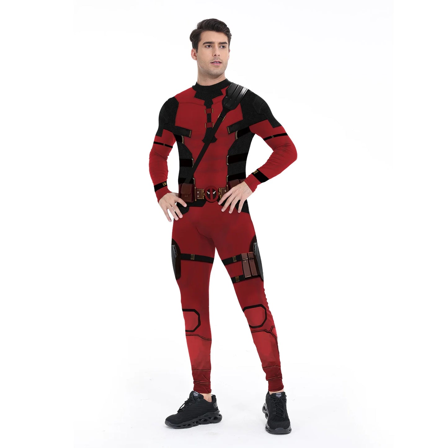 Zawaland Wolverine Deadpool Cosplay Jumpsuit Superhero Boys Girls Deadpool Adult Halloween Zenti James - product image 11