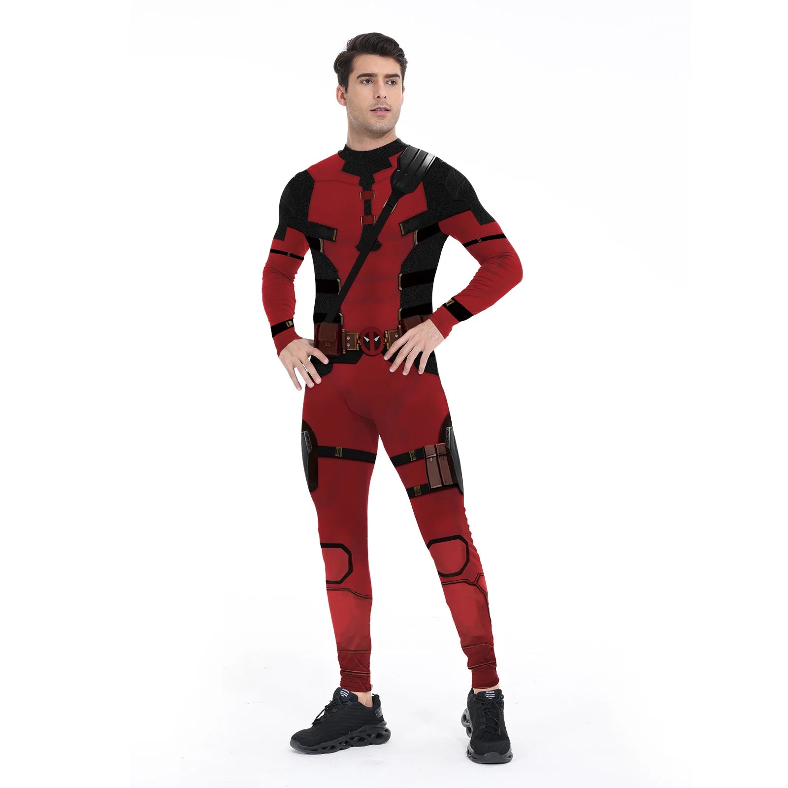 Zawaland Wolverine Deadpool Cosplay Jumpsuit Superhero Boys Girls Deadpool Adult Halloween Zenti James - product image 11