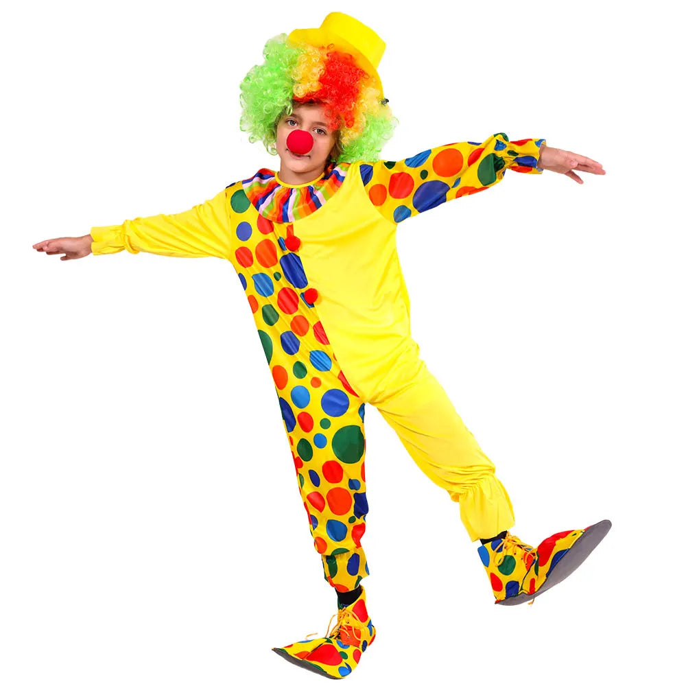 Circus Clown Costumes Kids Costumes Jumpsuits Hats - ZA-012 / M