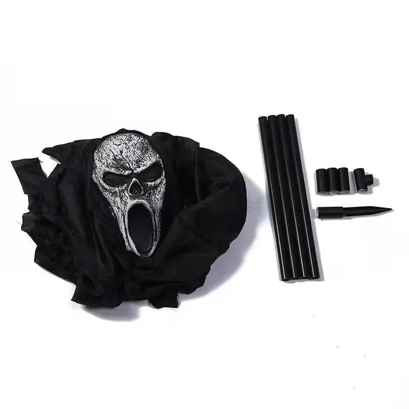 Garden Ghostface Scarecrow Halloween Decor Outside Hanging Scary Ghost Scarecrow Decorations Creative - product image 5