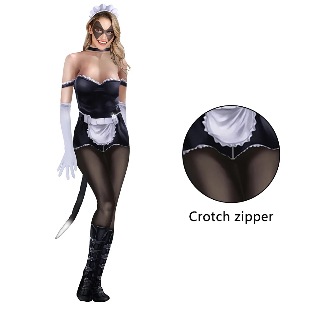 NADANBAO Adult Animal Costume – Dalmatian & Cow Print Catsuit Designs
