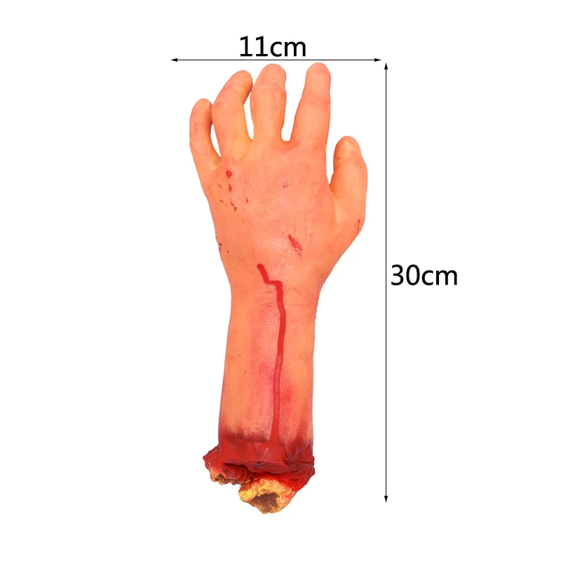 Horror Halloween Party Props Scary Bloody Fake Hand Finger Leg Foot Heart for - product image 17
