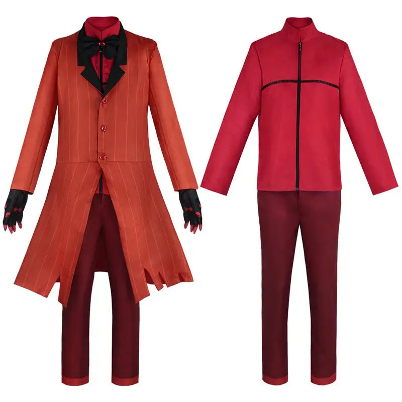Movie Alastor Costume Men Red Uniform Suit Halloween - Costumes / XXL