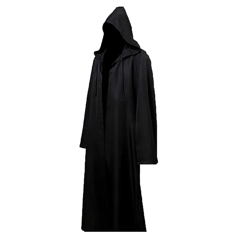 Halloween Cloak Costume Sorcerer Shirt Hooded Black Robe Adult and Ghost of Horror Cloak - 01 / 155