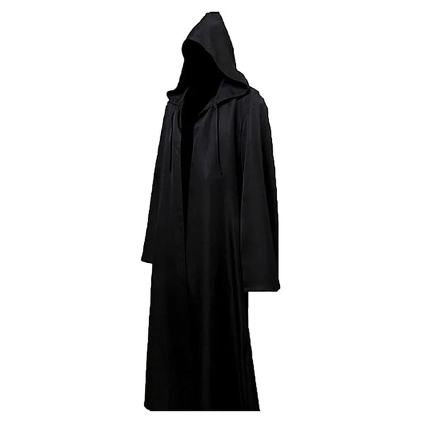 Halloween Cloak Costume Sorcerer Shirt Hooded Black Robe Adult and Ghost of Horror Cloak - 01 / 155