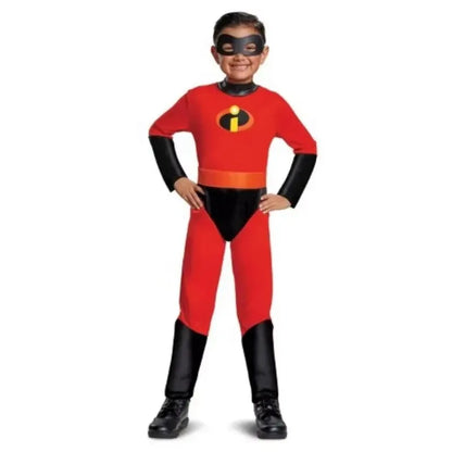 Kid Halloween Anime Costumes Girl Mr Incredible 2 Costume Boy Superhero Up Kids Red - Girls / S