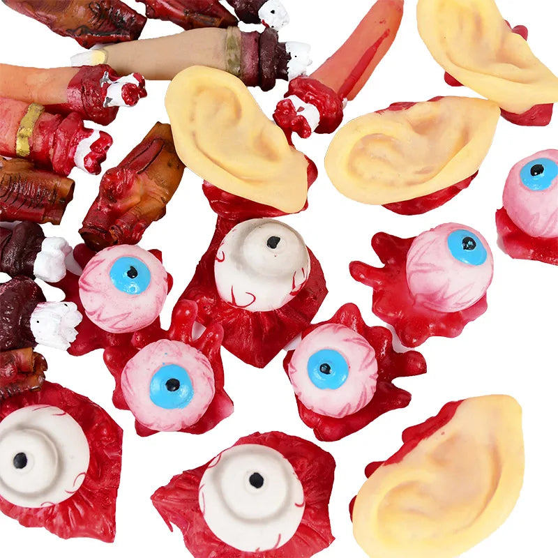 5pcs Halloween Horror Prop Simulation Human Organ Bloody Ear Fingers Eyeballs - product image 2