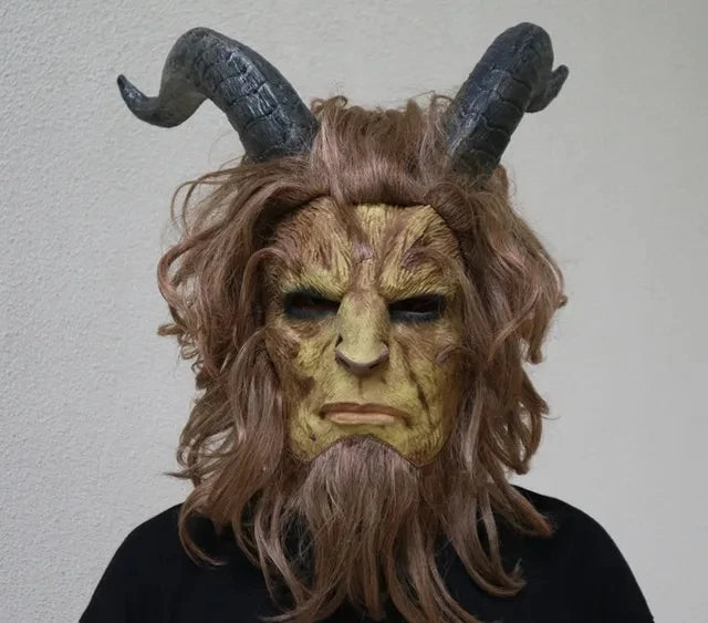Anime Beauty and Beast Costume Adults Prince Adam Cosplay Dress Costume Uniform Mask for Men Halloween Clothes - product image 7