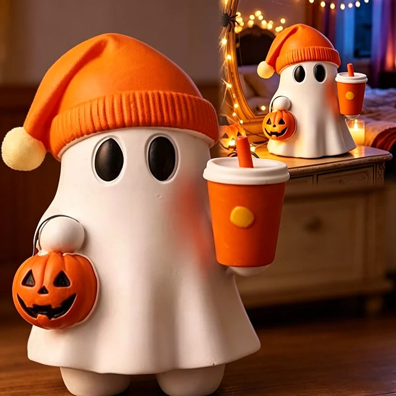 Cute Halloween Ghost Miniature Spooky Desktop Ornament House Decor Creepy - product image 4