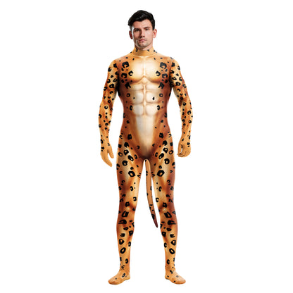 Adult Animal Elastic Fitness full bodysuit tail Whole Zentai Costume - alternate view 12