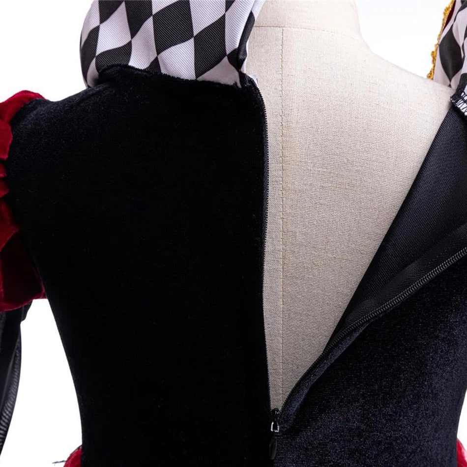 Girls Queen of Hearts Halloween Costume Dress