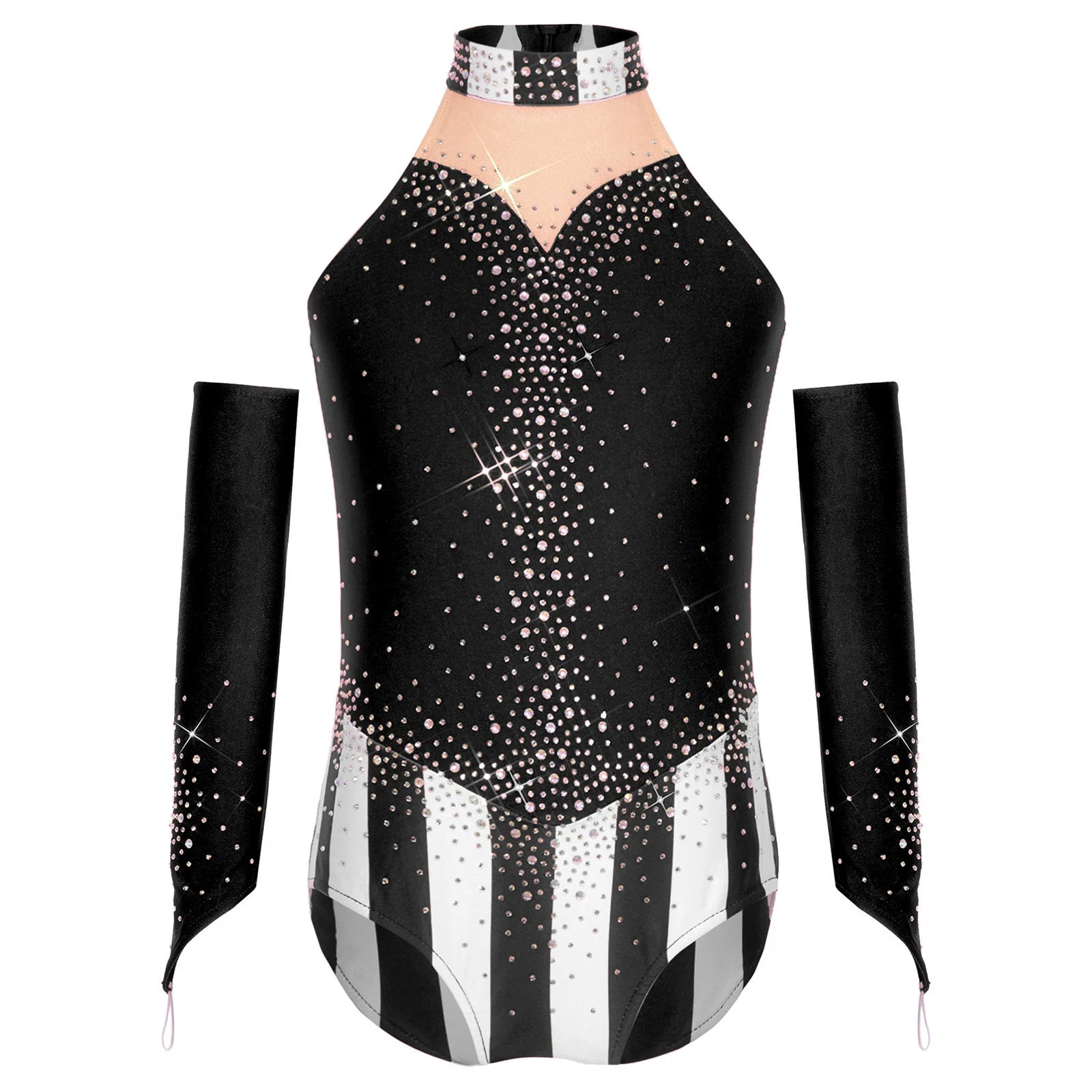 Girls Ringmaster Circus Clown Outfits Costume Dance Leotard Drum Majorette Halloween - Red E / 8