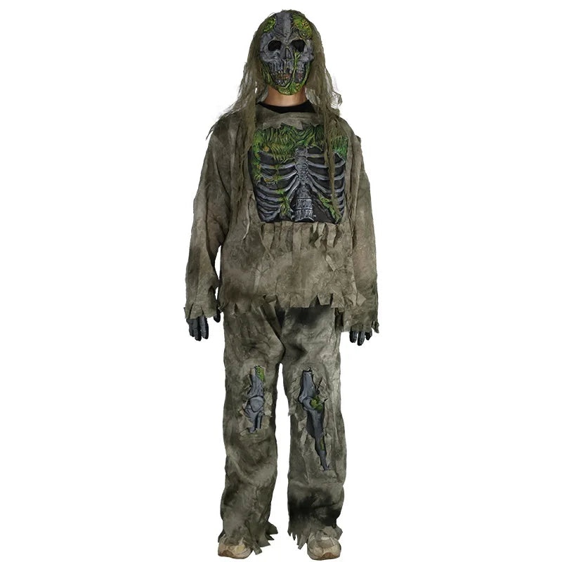 Zombies Costume Horrible Vampire Suit Adult Dress Up Day of The Dead