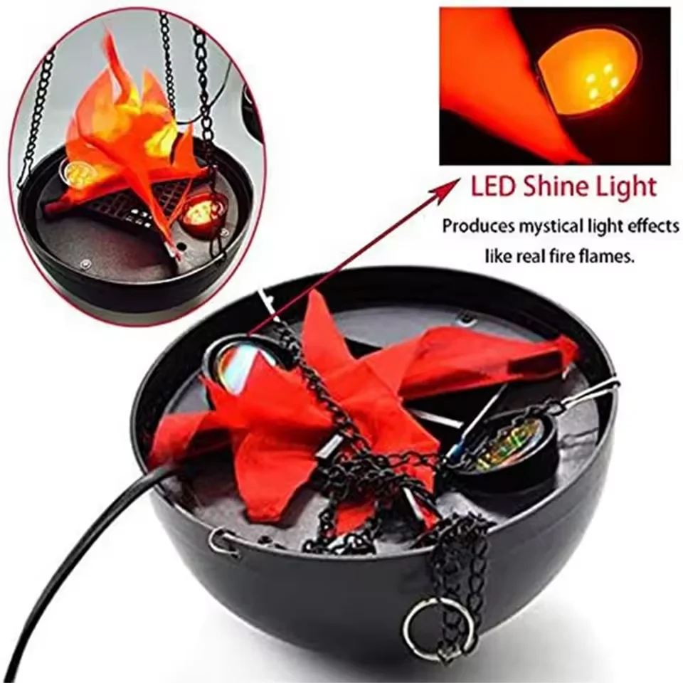 Halloween Fake Flame Decoration Simulation Brazier LED Flame Light Fake Fire Burning Props Haunted House Bar - product image 5