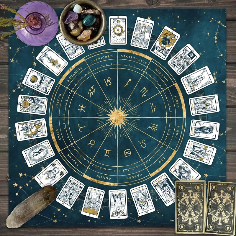Zodiac Tarot Reading & Altar Cloth
