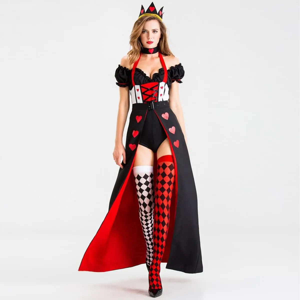 Womens Halloween Dresses - Adult Cosplay Dance Clothes with Crown Fancy Dress Up Photoshoot - Discount Halloween City