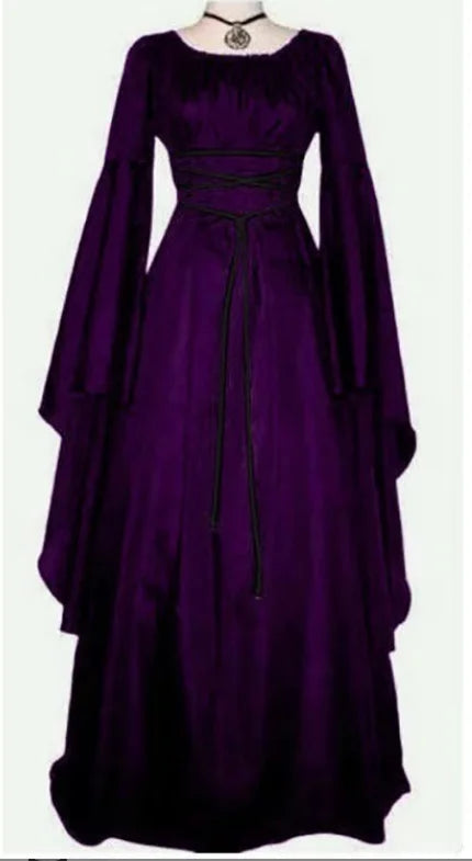 Medieval Witch Dress for Women Halloween Carnival Party Cosplay Performance - product image 4