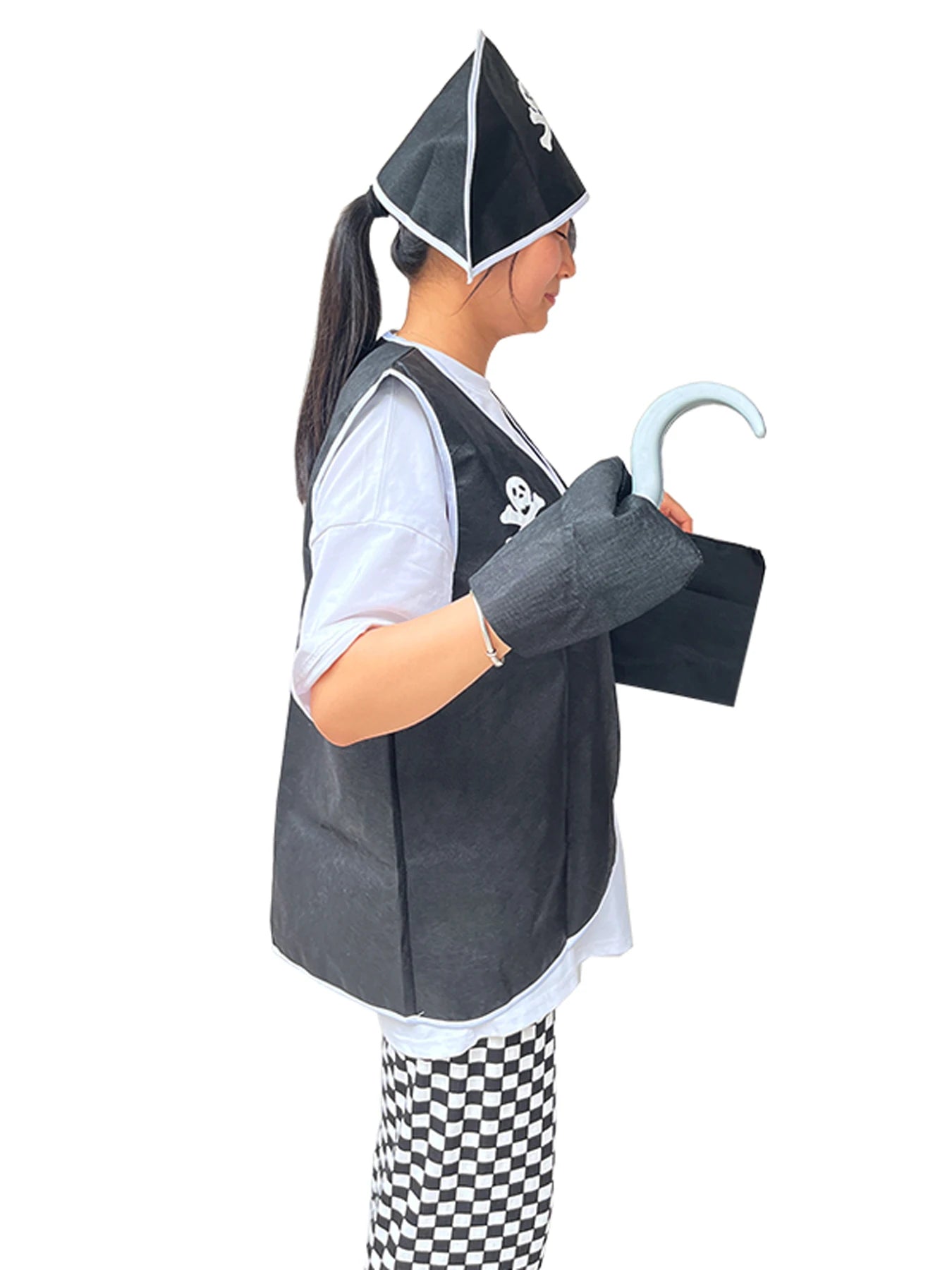 Captain Pirate Skull Costume Kid Women's Man Boy Girls Buccaneer Costume Outfit Hat Pants - View 5