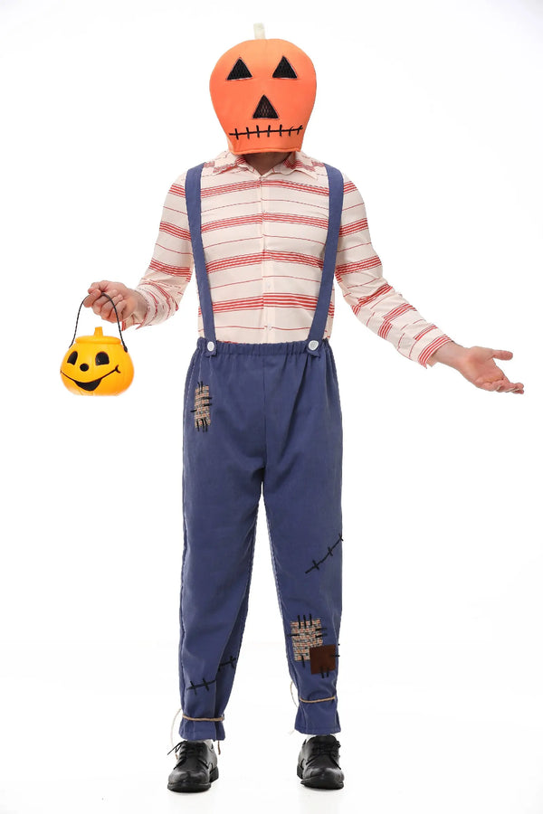 Adult Kids Orange Halloween Full Outfit Carnival Bar Club Stage Daily Party Matching Cosplay Performance - product image 1