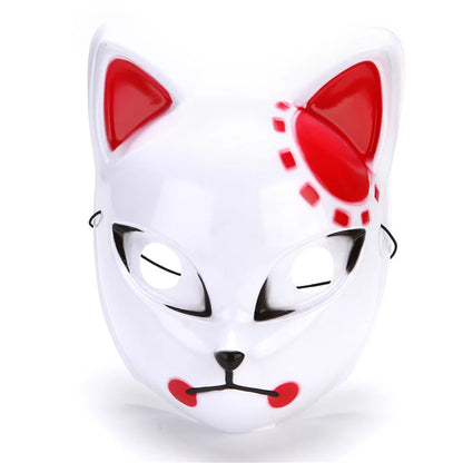 Japanese Anime Demon Slayer Mask Costume Anime Props Halloween Fox Mask Hanfu Costume - View 9