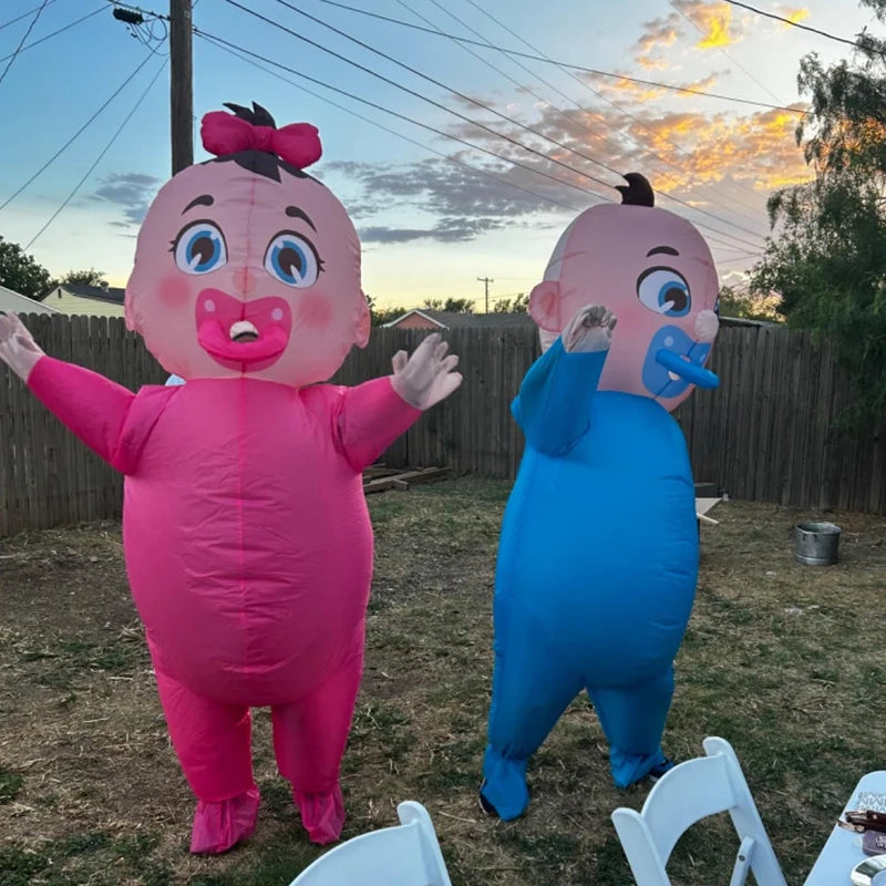 Inflatable Giant Baby Costume for Adults | Funny Halloween Suit
