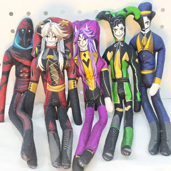 Anime the Freak Circus Pierrot Costume Doll Clown Twistable Plush Cotton Doll Abstract - 5