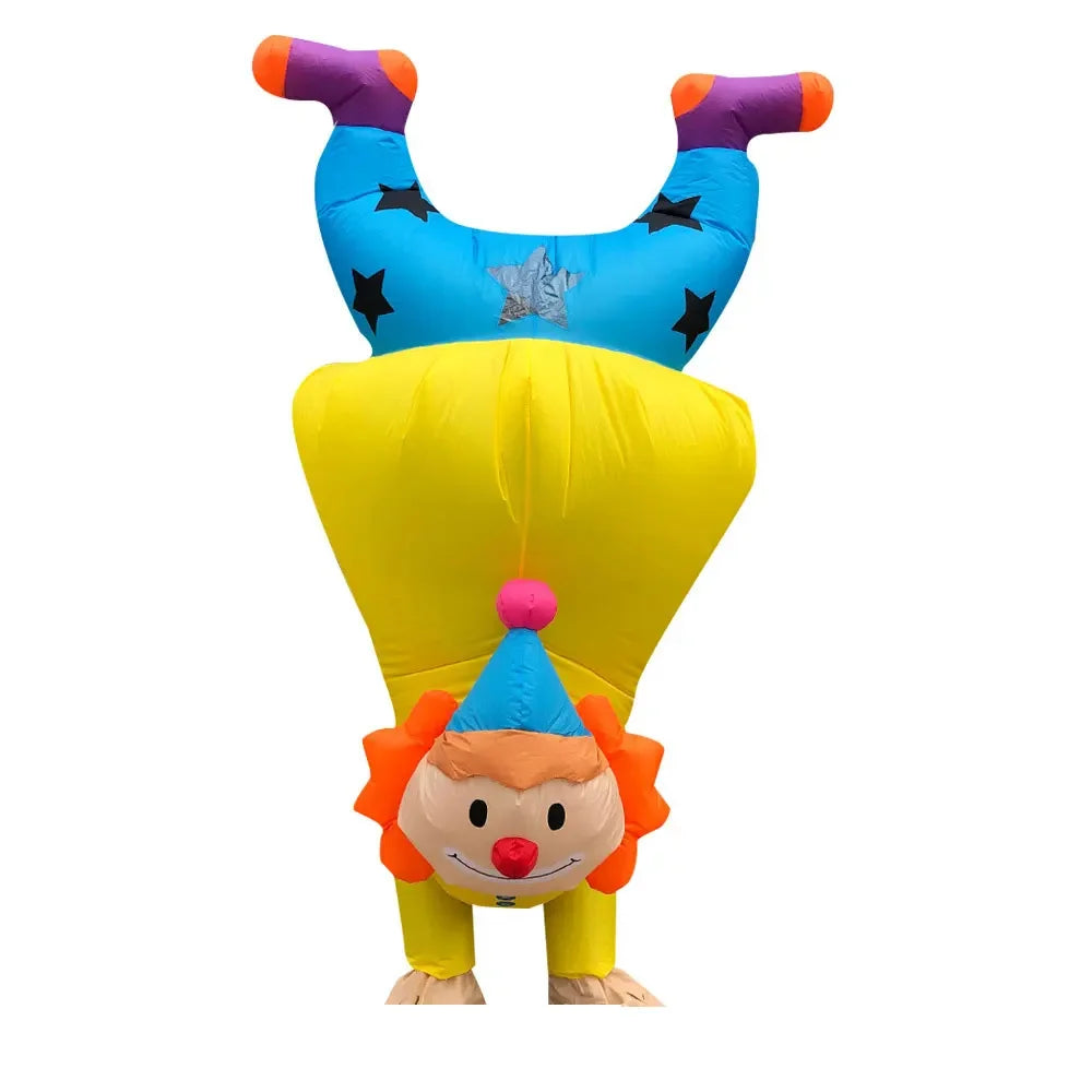 Handstand Clown Inflatable Costume Blow Up Outfit Halloween Costume Dress for Adult - View 7