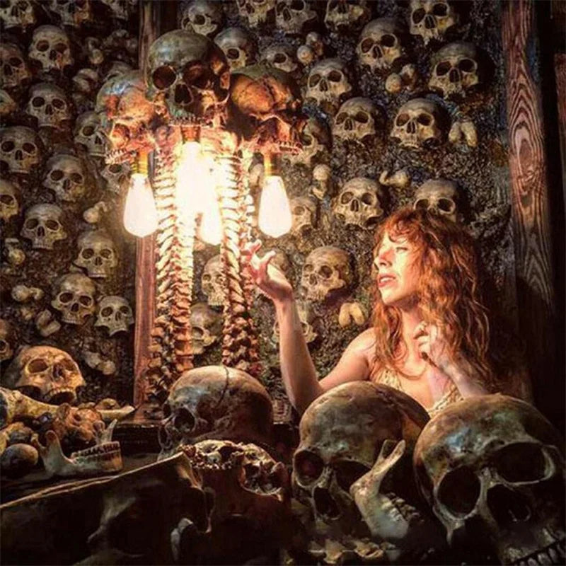 Halloween Skull Skeleton Lamp Horror 3D Statue Table Light Party Ornament - product image 4