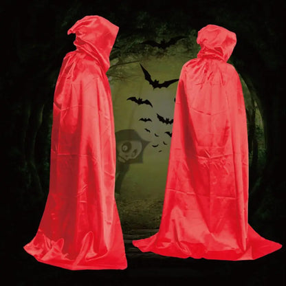 Medieval Robes Witch Wizard Cloak Cape Death Ghost Devil Costume - alternate view 4