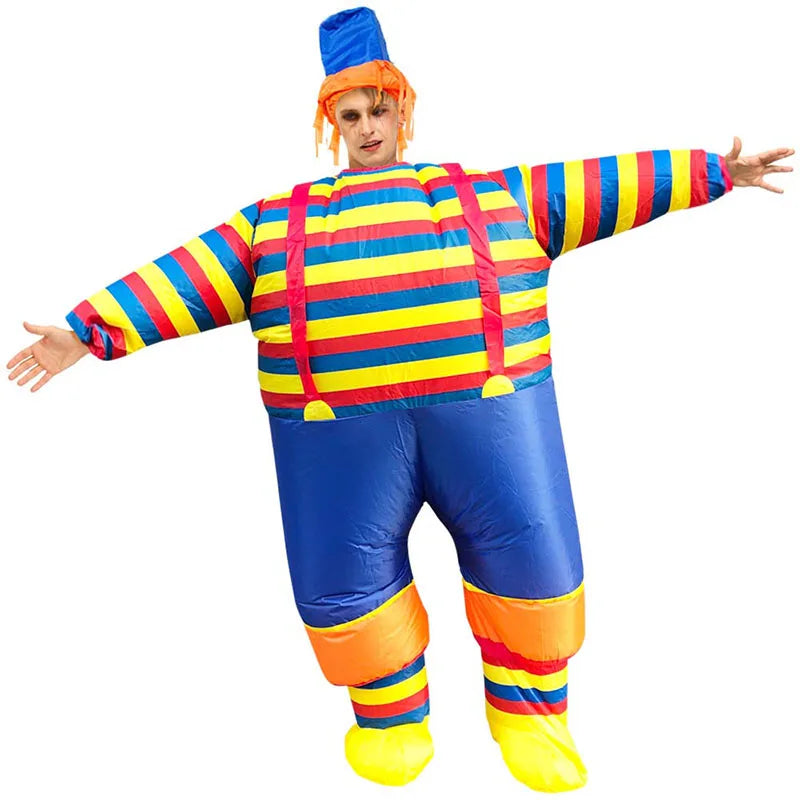 DISCOUNTED VARIETY of CLOWN COSTUMES ANNUAL COMEDY PERFORMANCE PARTIES INVERTED CLOWN with - ZW-102-B / Height 59.1–74.8 in (150–190 cm)