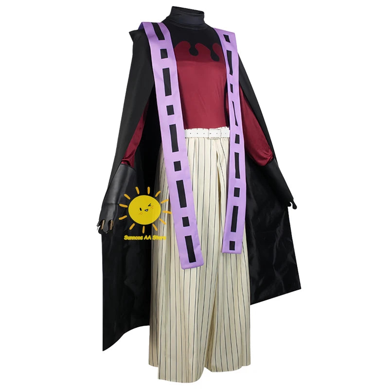 Anime Douma Costume Demon Costume Slayer Tops Cloak Pants Headdress Fan Douma Suti Wig - Style A / L