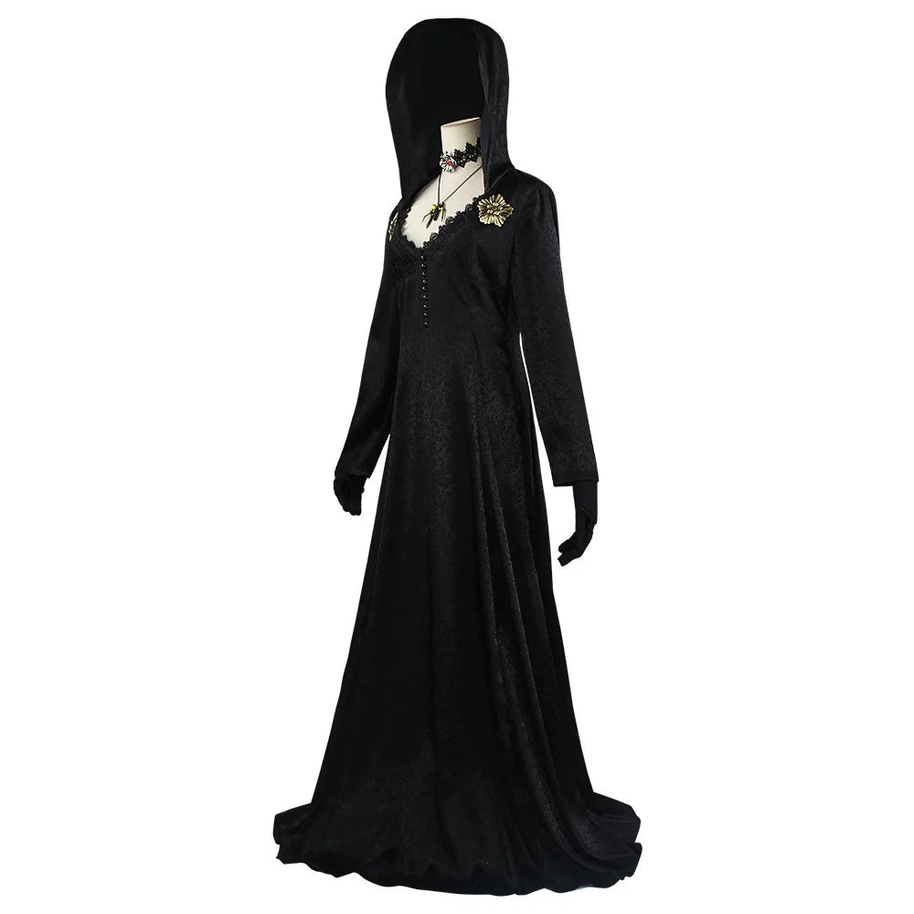 Resident 8 Village Cosplay Evil Bela Moth Lady Dimitrescu Costume Vampire Disguise Women Party DressHalloween