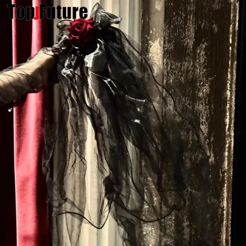 Gothic Lolita Women Hair pins Dark Halloween Dress up Ghost Bride Headwear - product image 5