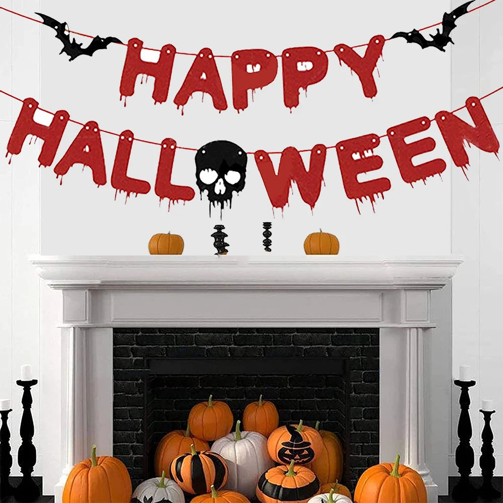 Halloween Party Decoration Happy Halloween Banner Bloody Butcher Knife Killer - product image 6