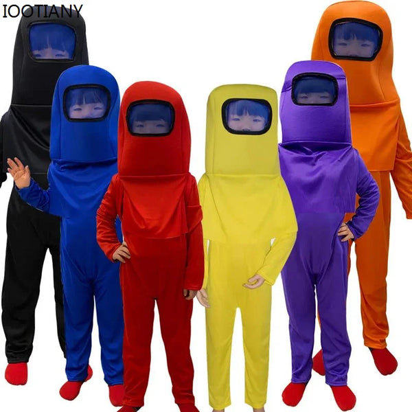 Halloween Astronaut Boy Cosplay Jumpsuit Anime Birthday Party Game Space Killing Bodysuit Carnival Costumes - product image 1