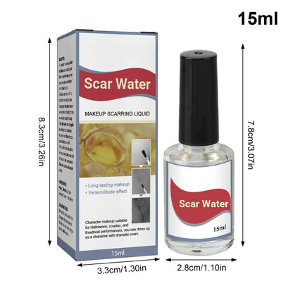Liquid Collodion Fake Scar Liquid Makeup Scarring Liquid for Halloween 15ml Realistic Scar Liquid with Brush - product image 6