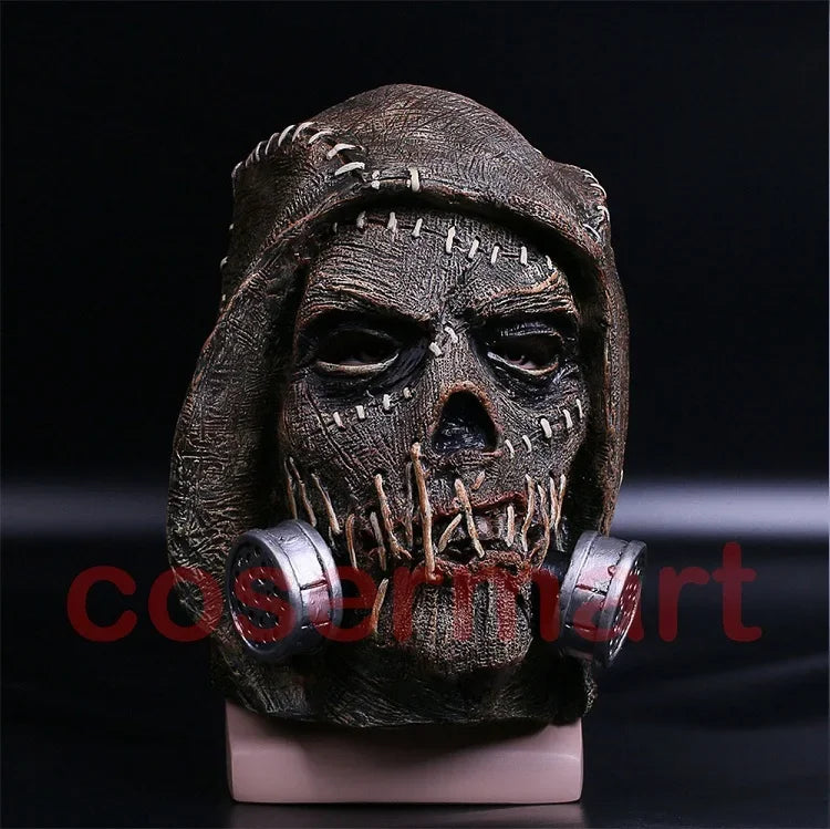 The Scarecrow Skeleton Masks Dr. Jonathan Crane Mask Latex Scary Funny Blocks SuperheroHalloween